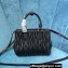 Miu Miu Matelassé nappa leather handbag 5BA259 Black 2023