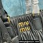 Miu Miu Matelassé nappa leather handbag 5BA259 Black 2023