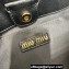 Miu Miu Matelassé nappa leather handbag 5BA259 Black 2023