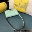 Valentino shoulder Letter Small Bag in smooth calfskin Pale Green 2023