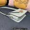 Valentino shoulder Letter Small Bag in smooth calfskin Pale Green 2023