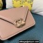 Valentino shoulder Letter Small Bag in smooth calfskin Nude 2023