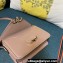 Valentino shoulder Letter Small Bag in smooth calfskin Nude 2023