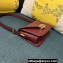 Valentino shoulder Letter Small Bag in smooth calfskin Burgundy 2023
