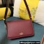 Valentino shoulder Letter Small Bag in smooth calfskin Burgundy 2023