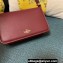 Valentino shoulder Letter Small Bag in smooth calfskin Burgundy 2023