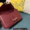 Valentino shoulder Letter Small Bag in smooth calfskin Burgundy 2023