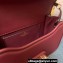 Valentino shoulder Letter Small Bag in smooth calfskin Burgundy 2023