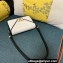 Valentino shoulder Letter Small Bag in smooth calfskin White/Black 2023