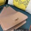 Valentino shoulder Letter Large Bag in smooth calfskin Nude 2023