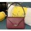 Valentino shoulder Letter Large Bag in smooth calfskin Burgundy 2023