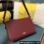 Valentino shoulder Letter Large Bag in smooth calfskin Burgundy 2023
