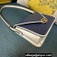 Valentino shoulder Letter Large Bag in smooth calfskin Blue/White 2023