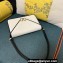 Valentino shoulder Letter Large Bag in smooth calfskin White/Black 2023