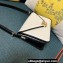 Valentino shoulder Letter Large Bag in smooth calfskin White/Black 2023
