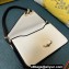 Valentino shoulder Letter Large Bag in smooth calfskin White/Black 2023
