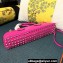 Valentino Rockstud E/W calfskin Small handbag Fuchsia 2023