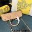 Valentino Rockstud E/W calfskin Small handbag Nude 2023