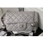 Chanel Pearl on Chain Classic Flap Bag AS1787 Gray/Silver 2023