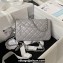 Chanel Pearl on Chain Classic Flap Bag AS1787 Gray/Silver 2023