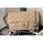 Chanel Pearl on Chain Classic Flap Bag AS1787 Beige/Silver 2023