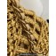 Chanel metallic calfskin macrame CHANEL 22 Mini Handbag AS3980 Gold 2023