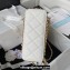 Chanel Grained Calfskin & Gold-Tone Metal Chain Backpack Bag AS4490 White 2023