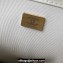 Chanel Grained Calfskin & Gold-Tone Metal Chain Backpack Bag AS4490 White 2023