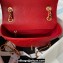 Chanel Grained Calfskin & Gold-Tone Metal Chain Backpack Bag AS4490 Red 2023