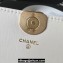 Chanel Crinkled Calfskin Clutch with Chain Bag AP3570 White 2023