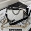 Chanel 19 Shiny Lambskin Wallet On Chain WOC Bag AP3267 White/Silver 2023