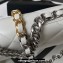 Chanel 19 Shiny Lambskin Wallet On Chain WOC Bag AP3267 White/Silver 2023