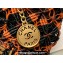 Chanel metallic calfskin macrame CHANEL 22 Mini Handbag AS3980 Light Brown/Burgundy/Black 2023
