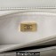 Chanel 19 Shiny Lambskin Wallet On Chain WOC Bag AP3267 White/Gold 2023