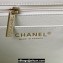 Chanel Quilted Shiny Calfskin & Gold-Tone Metal Small box Bag AS4470 White 2023