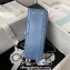 Chanel Quilted Shiny Calfskin & Gold-Tone Metal box Bag AS4471 Denim Blue 2023