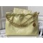 Chanel Shiny Calfskin CHANEL 22 East West Shopping Bag AS4486 Yellow 2023