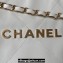 Chanel Shiny Calfskin CHANEL 22 East West Shopping Bag AS4486 White 2023