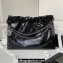 Chanel Shiny Calfskin CHANEL 22 East West Shopping Bag AS4486 Black/Silver 2023