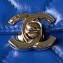 Chanel Quilted Shiny Calfskin & Gold-Tone Metal Small box Bag AS4470 Blue 2023