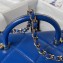 Chanel Quilted Shiny Calfskin & Gold-Tone Metal Small box Bag AS4470 Blue 2023