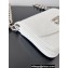 Balenciaga BB Soft Small Flap Bag in peach calfskin White/Silver 2023
