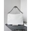 Balenciaga BB Soft Large Flap Bag in peach calfskin White/Silver 2023