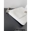 Balenciaga BB Soft Large Flap Bag in peach calfskin White/Silver 2023