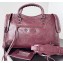 Balenciaga Classic City Large Handbag in Arena calfskin Burgundy
