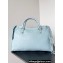 Balenciaga Classic City Large Handbag in Arena Lambskin Baby Blue/Silver
