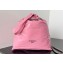 Balenciaga Crush Small Tote Bag in crushed calfskin Pink 2023