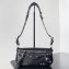 Balenciaga Le Cagole XS Sling Bag in Arena calfskin Black Spring 2024