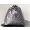 Balenciaga Crush Medium Tote Bag in crushed calfskin dark grey 2023