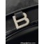 Balenciaga Crush Small Sling Bag in paper calfskin Black/Silver 2023